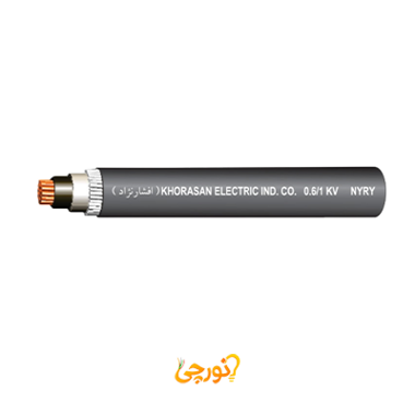 کابل قدرت با عایق و روکش PVC وایرآرمور NYRY سایز 5 در 10 افشارنژاد خراسان